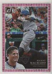 Manny Machado [Pink Firework] Baseball Cards 2019 Panini Donruss Action All Stars Prices