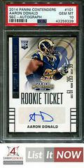 Aaron Donald [Sec Autograph] Football Cards 2014 Panini Contenders Prices