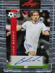 Luka Modric [Red] Soccer Cards 2022 Pro Set Autographs Prices