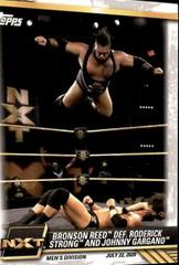 Bronson Reed def. Roderick Strong and Johnny Gargano #49 Wrestling Cards 2021 Topps WWE NXT Prices