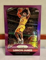 LeBron James [Purple Prizm] Basketball Cards 2015 Panini Prizm Prices