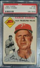 Earle Combs Baseball Cards 1954 Topps Prices