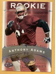 Anthony Adams #165 Football Cards 2003 Upper Deck Sweet Spot Prices
