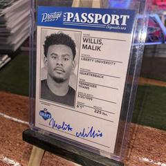 Malik Willis Football Cards 2022 Panini Prestige NFL Passport Signatures Prices