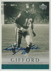 Frank Gifford Football Cards 2000 Upper Deck Legends Autographs Prices