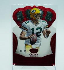Aaron Rodgers [Red Holo Die Cut] #2 Football Cards 2013 Panini Crown Royale Prices