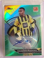 Youssoufa Moukoko [Green] #BCA-YM Soccer Cards 2022 Topps Finest Bundesliga Autographs Prices