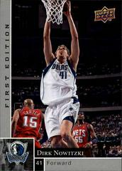 Dirk Nowitzki Basketball Cards 2009 Upper Deck First Edition Prices