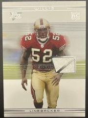 Patrick Willis [Gold] #132 Football Cards 2007 Topps Performance Prices