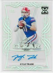 Kyle Trask [Silver] #CA-KT1 Football Cards 2021 Leaf Trinity Clear Autograph Prices