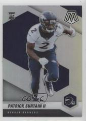 Patrick Surtain II [Silver] #344-V Football Cards 2021 Panini Mosaic Rookie Variations Prices