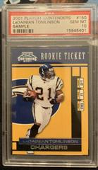 LaDainian Tomlinson [Sample] #150 Football Cards 2001 Playoff Contenders Prices