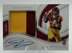 Jordan Addison #14 Football Cards 2023 Panini Immaculate Signature Patch Rookie Prices
