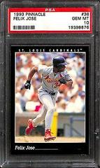 Felix Jose #36 Baseball Cards 1993 Pinnacle Prices