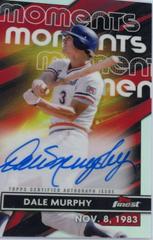 Dale Murphy Baseball Cards 2023 Topps Finest Moments Autographs Prices