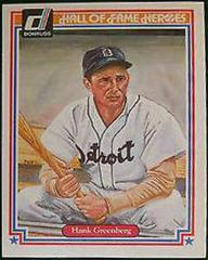 Hank Greenberg #16 Baseball Cards 1983 Donruss Hall of Fame Heroes Prices