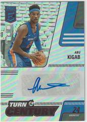 Abu Kigab [Pink] #TTC-AKI Basketball Cards 2022 Panini Chronicles Draft Picks Turn of the Century Autographs Prices