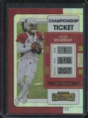 Kyler Murray [Championship] #1 Football Cards 2021 Panini Contenders Prices