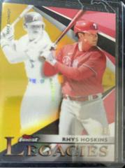 Rhys Hoskins, Mike Schmidt [Gold Refractor] #FL-RH Baseball Cards 2021 Topps Finest Legacies Prices