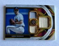 Greg Maddux [Gold] #TR-GM Baseball Cards 2023 Topps Tribute Triple Relics Prices