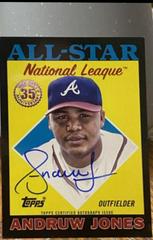 Andruw Jones [Black] #88ASA-AJO Baseball Cards 2023 Topps 1988 All Star Autographs Prices