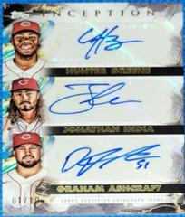 Graham Ashcraft, Jonathan India, Hunter Greene Baseball Cards 2023 Topps Inception Triple Autographs Prices