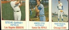 Amos Otis, Steve Garvey [Hand Cut Panel] Baseball Cards 1975 Hostess Prices