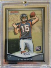 Tim Tebow Football Cards 2010 Bowman Chrome Rookie Preview Prices