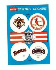 Pirates, Cardinals, Padres, Giants Baseball Cards 1989 Fleer Baseball Stickers Prices