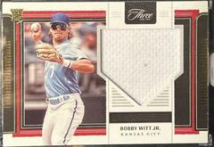 Bobby Witt Jr. [Gold] #RJ-BWJ Baseball Cards 2022 Panini Three and Two Rookie Jerseys Prices