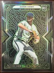 Aaron Ashby [Green] Baseball Cards 2022 Panini Chronicles Obsidian Prices