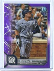 Aaron Judge [Purple] #90 Baseball Cards 2022 Bowman Chrome Prices