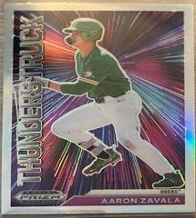 Aaron Zavala [Silver Prizm] Baseball Cards 2021 Panini Prizm Draft Picks Thunderstruck Prices