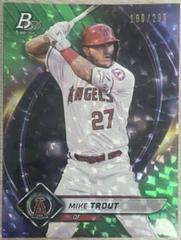 Mike Trout [Emerald Ice] Baseball Cards 2023 Bowman Platinum Prices