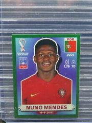 Nuno Mendes #POR7 Soccer Cards 2022 Panini World Cup Qatar Stickers Prices
