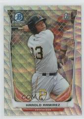 Harold Ramirez [Silver Wave Refractor] #BCP77 Baseball Cards 2014 Bowman Chrome Prospects Prices
