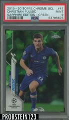 Christian Pulisic [Green] Soccer Cards 2019 Topps Chrome UEFA Champions League Sapphire Prices