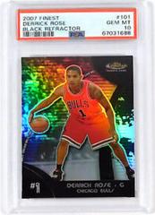 Derrick Rose [Black Refractor] Basketball Cards 2007 Finest Prices