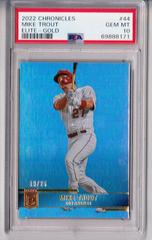 Mike Trout [Gold] #44 Baseball Cards 2022 Panini Chronicles Elite Prices