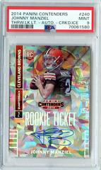 Johnny Manziel [Juggling Ball Autograph Cracked Ice] Football Cards 2014 Panini Contenders Prices