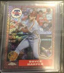 Bryce Harper [Red] #T87C-71 Baseball Cards 2022 Topps Silver Pack 1987 Chrome Prices
