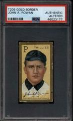 John A. Rowan Baseball Cards 1911 T205 Gold Border Prices