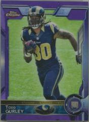 Todd Gurley [Running w/ Ball Purple Refractor] Football Cards 2015 Topps Chrome Prices