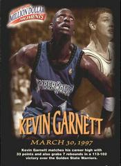 Kevin Garnett #8 Basketball Cards 1997 Fleer Million Dollar Moments Prices
