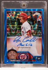 Alex Call [Blue RayWave] Baseball Cards 2023 Topps Chrome Update Autographs Prices