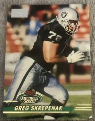 Greg Skrepenak [First Day Issue] Football Cards 1993 Stadium Club Prices