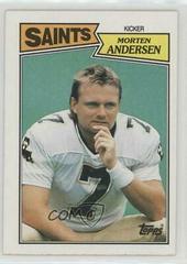 Morten Andersen #277 Football Cards 1987 Topps Prices