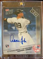 Aaron Judge [Autograph] #336B Baseball Cards 2017 Topps Now Prices