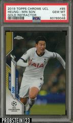 Heung Min Son [Gold Refractor] Soccer Cards 2019 Topps Chrome UEFA Champions League Prices