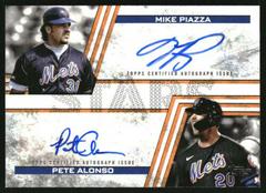 Pete Alonso, Mike Piazza Baseball Cards 2023 Topps Stars Dual Autographs Prices